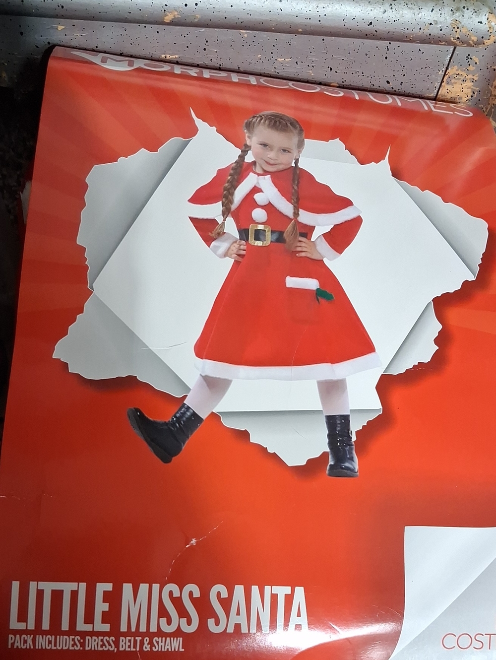 Morphe Little Miss Santa Dress in Red and White